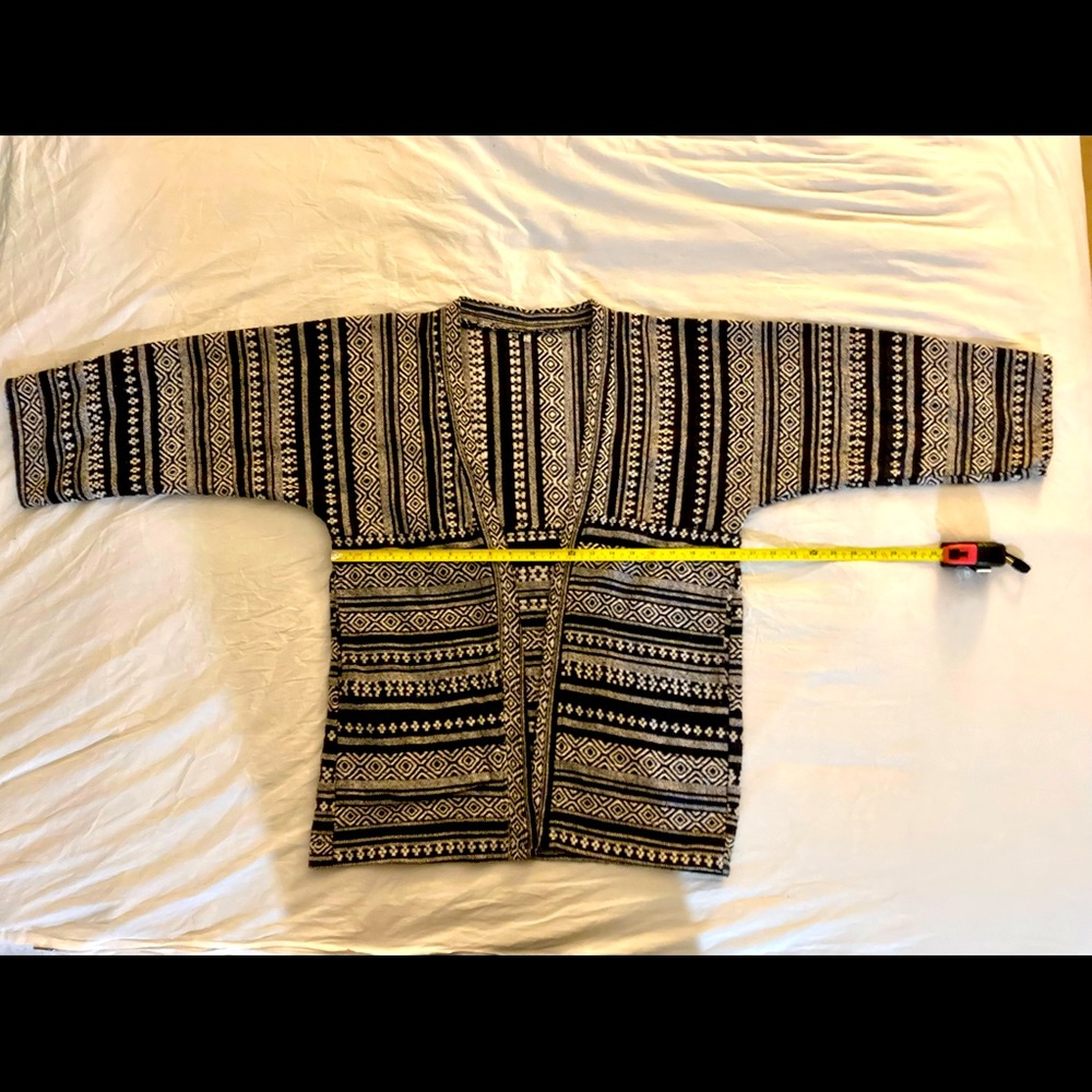 Traditional Thai open front woven cotton jacket - Picture 5 of 7